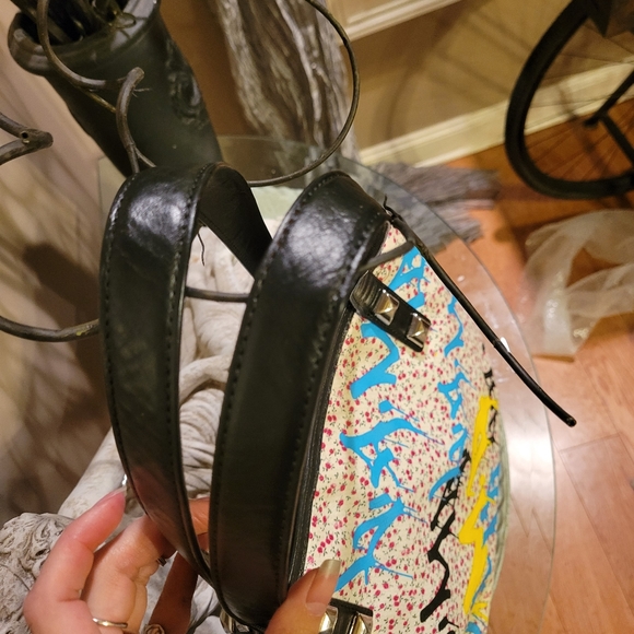 L.A.M.B. by Gwen Stefani Ditzy Graffiti Tote Luxury Designer Bag #594 - Picture 13 of 14